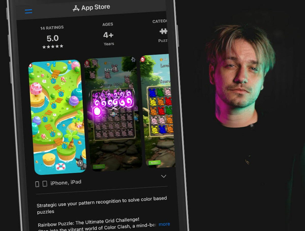 Mobile puzzle app release visual